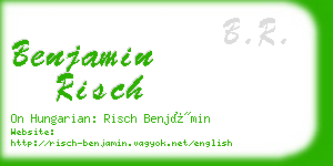 benjamin risch business card